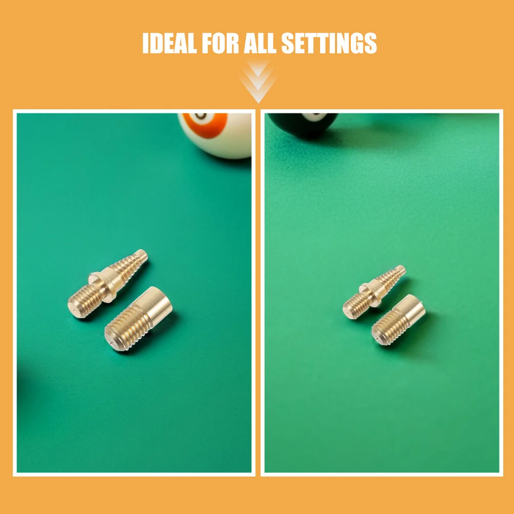 3Sets Billiard Cue Extension Joint Interface Heavy Duty Copper Screw for Precision Pool Cue Connecting Hardware Components