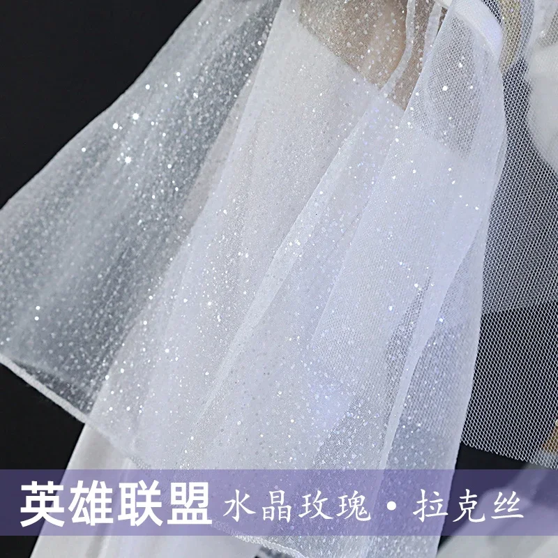 CosplayAnime Game Lux اليومية تأثيري حلي شعر مستعار كريستال روز الزفاف فستان حفلة رائع هالوين النساء 180 سنتيمتر الدعائم شعر مستعار النساء #4