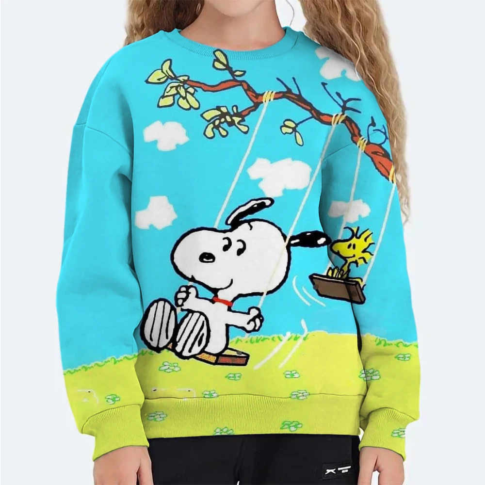 

Spring and autumn fashion children's sweatshirt, Kawaii Snoopy 3D digital printing boys and girls sweatshirts
