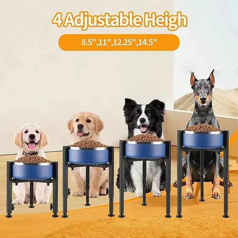 1pc-height-adjustable-dog-bowl-stand-metal-tall-dog-food-stand-for-large-dogs-adjustable-width-metal-elevated-dog-bowls