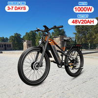 PULUMA PE86 Off-Road Electric Bike 1000W Motor Peak 2000W Ebike 48V20Ah Lithium Battery Speed 40Km/h 26*3\