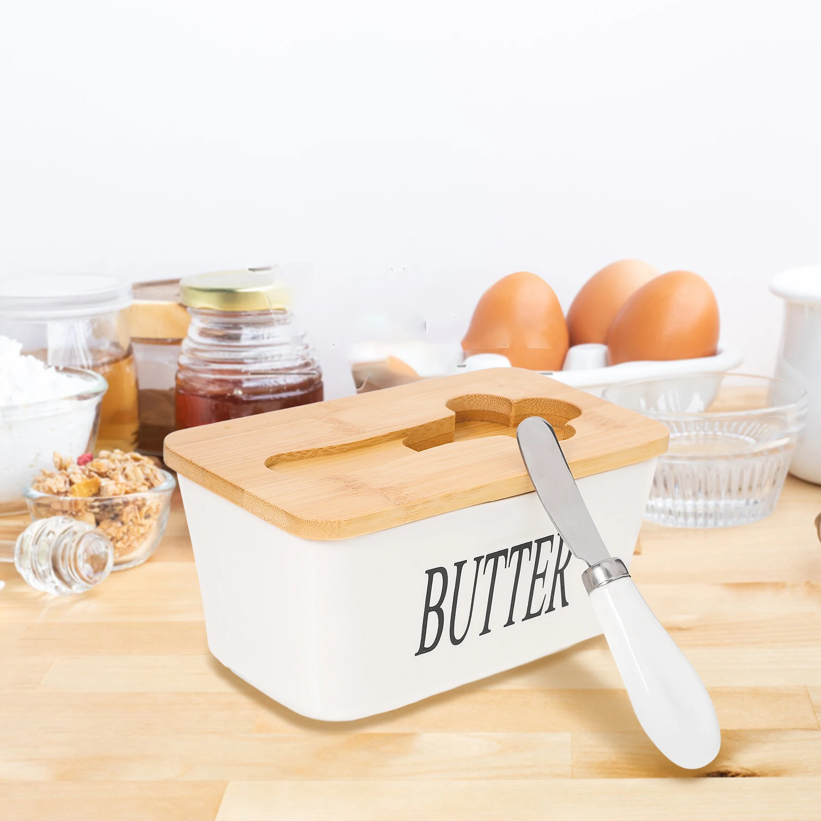 

Коробка для масла, держатель для сыра, нож белого цвета, лоток для морозильной камеры, коробки для хранения масла, держатель, контейнер для хранения, блюдо для фермерского дома