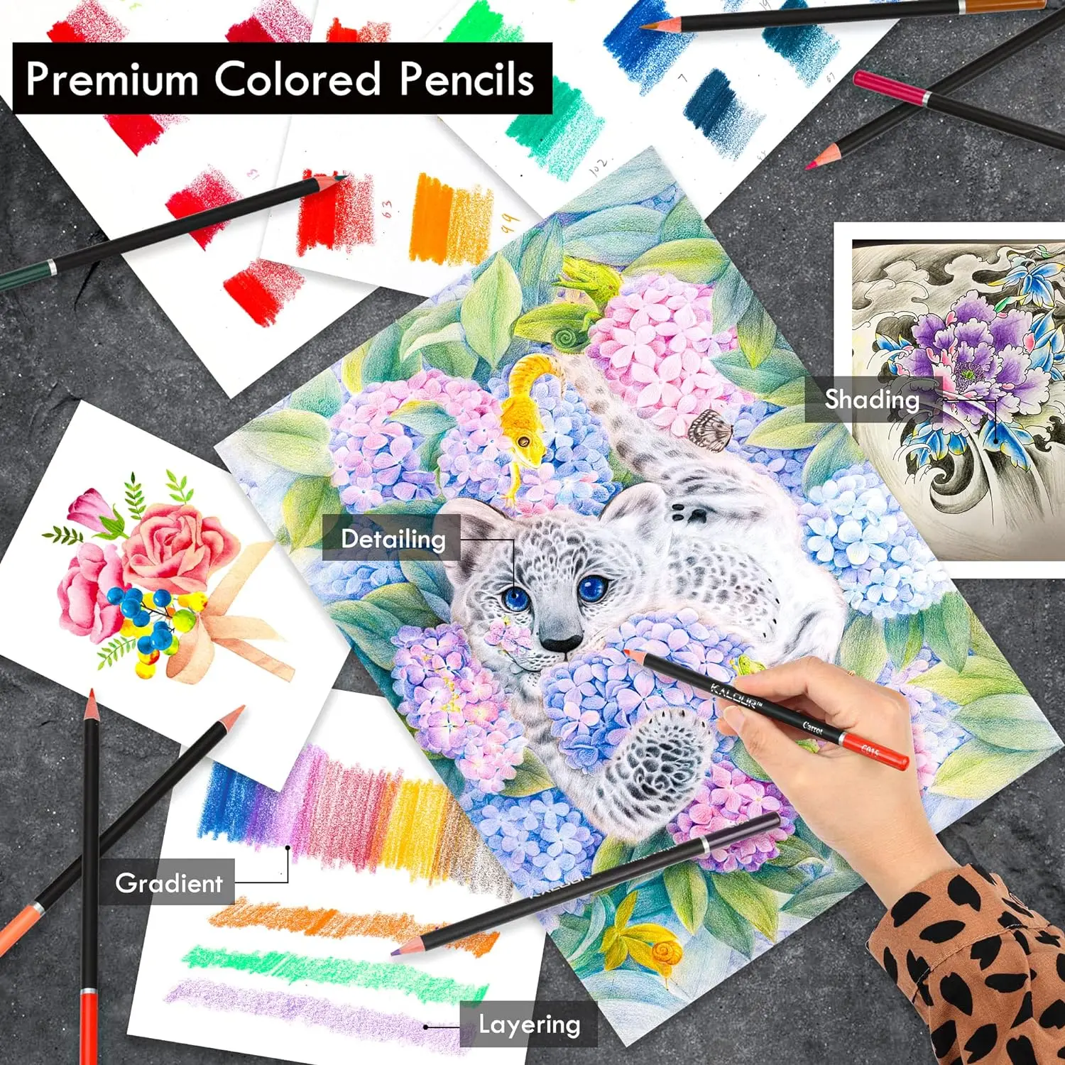 28/54/72/96/144 قطعة مجموعة تلوين رسم أقلام رسم ومجموعة رسم مجموعة أدوات فنية مجموعة لوازم فنية احترافية