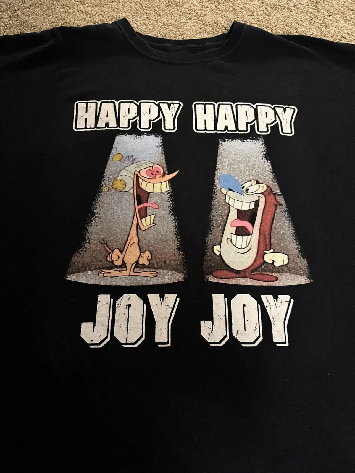 Ren And Stimpy Happy Joy T Shirt Size S 5XL YI121