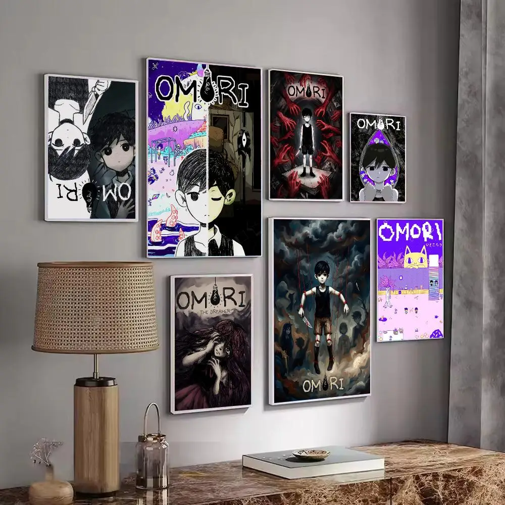 Horror RPG Game O-Omori Poster Wall Art Print Sticker for Bedroom Living Room Dorm Office Modern Home Decor