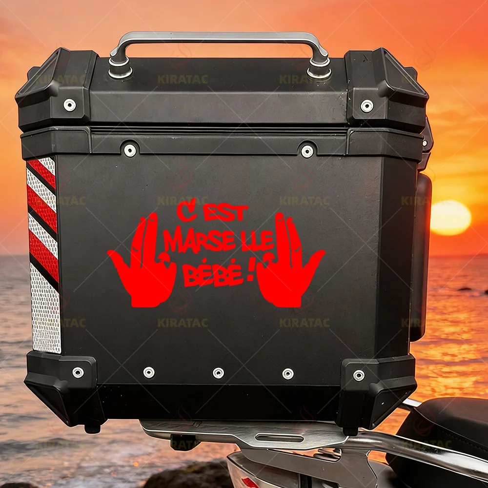 fuel tanks and car windows, French style decorative PVC sticker Waterproof motorcycle sticker for windshields