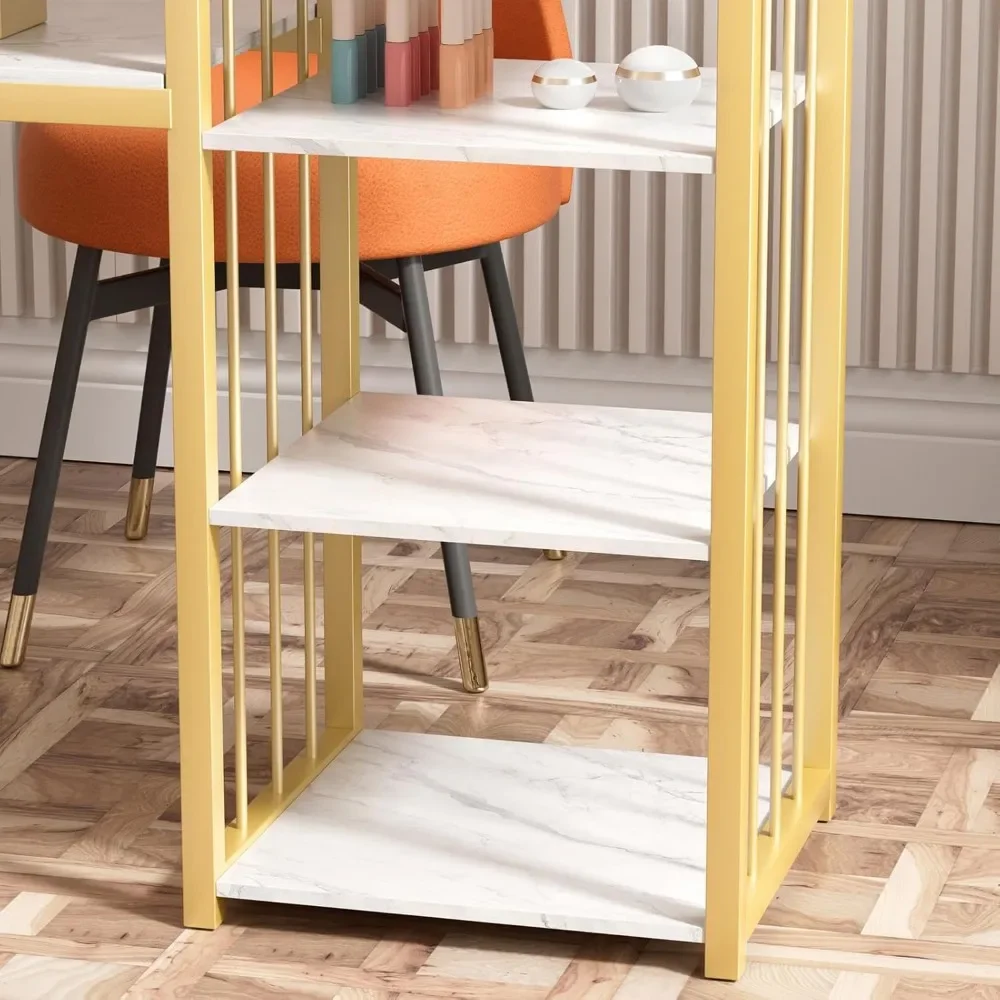 Manicure Table, Nail Desk for Nail Tech, Portable Nail Table, Spacious Storage & Modern.