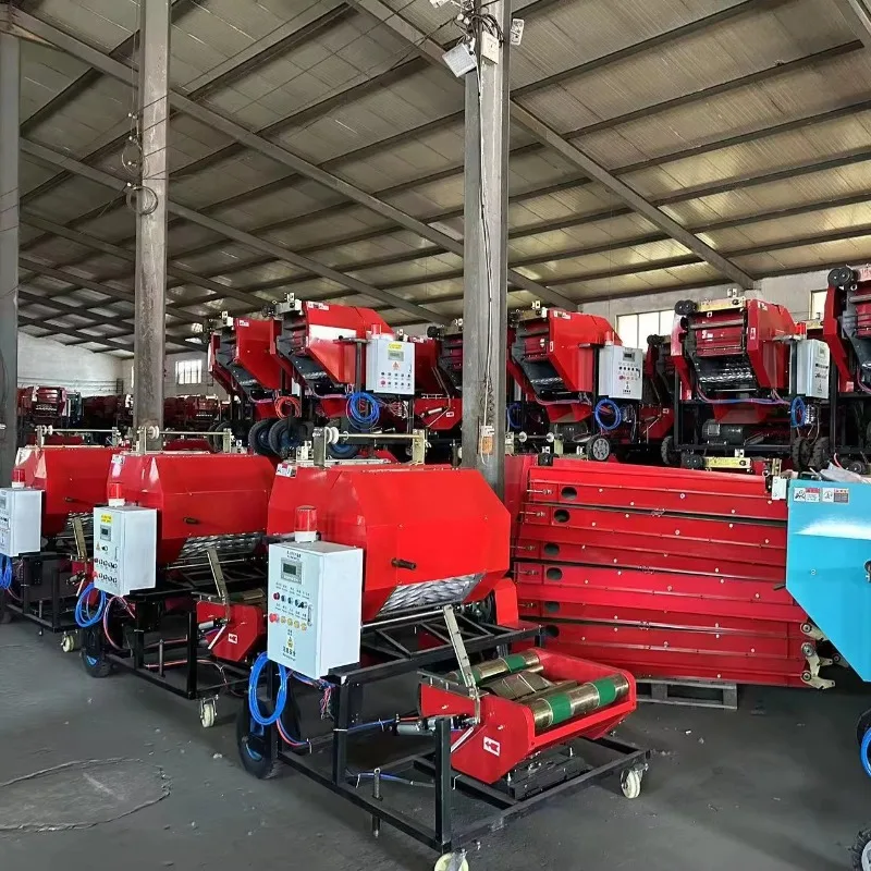 Customized Tractor Matched Silage Baler Wrapper Combined Machine Hay Silage Round Bale Making Machine