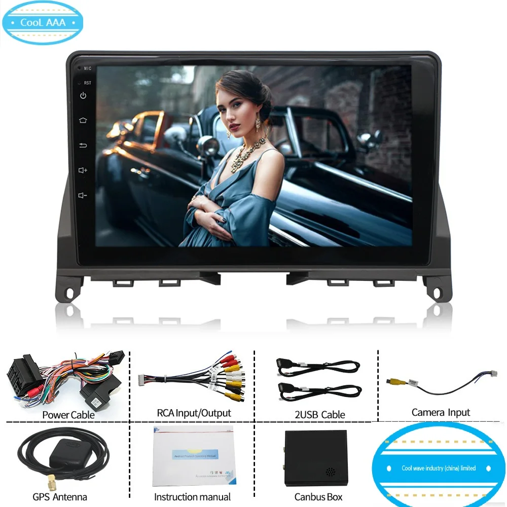 

Car navigation For Mercedes W204 c180 2007-2010 wifi bluetoot Audio Stereo head unit WiFi FM