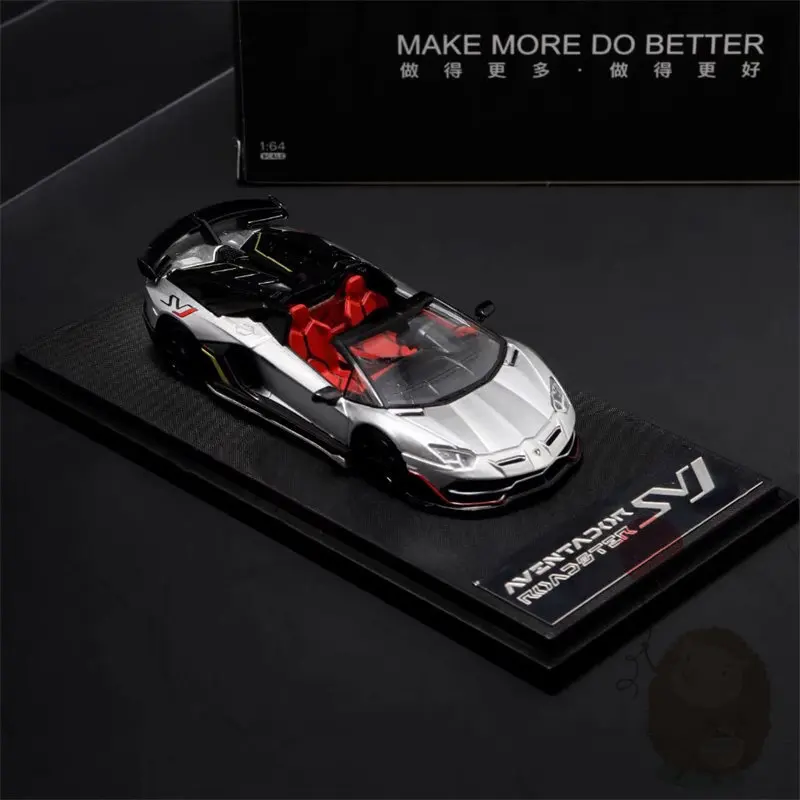 

Модель автомобиля Maxwell 1:64 Lamborghini LP770-4 SVJ 63 из литого сплава, коллекционная игрушка для взрослых