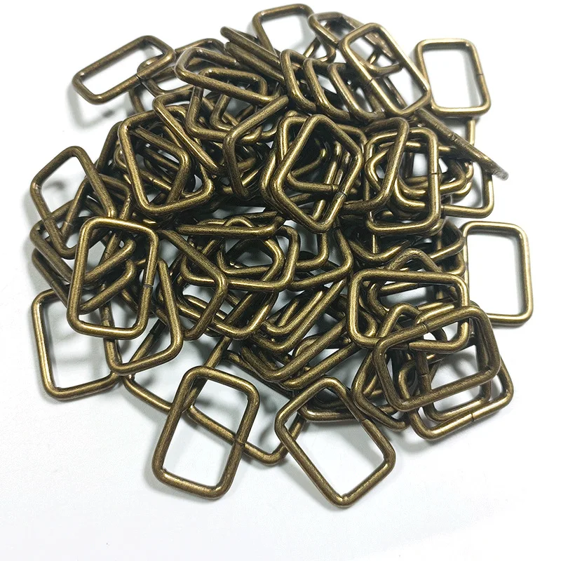 

20pcs DIY Metal Thickness Handbag Leather Bag Purse Strap Belt Web Rectangle Square D Ring Buckle Clasp