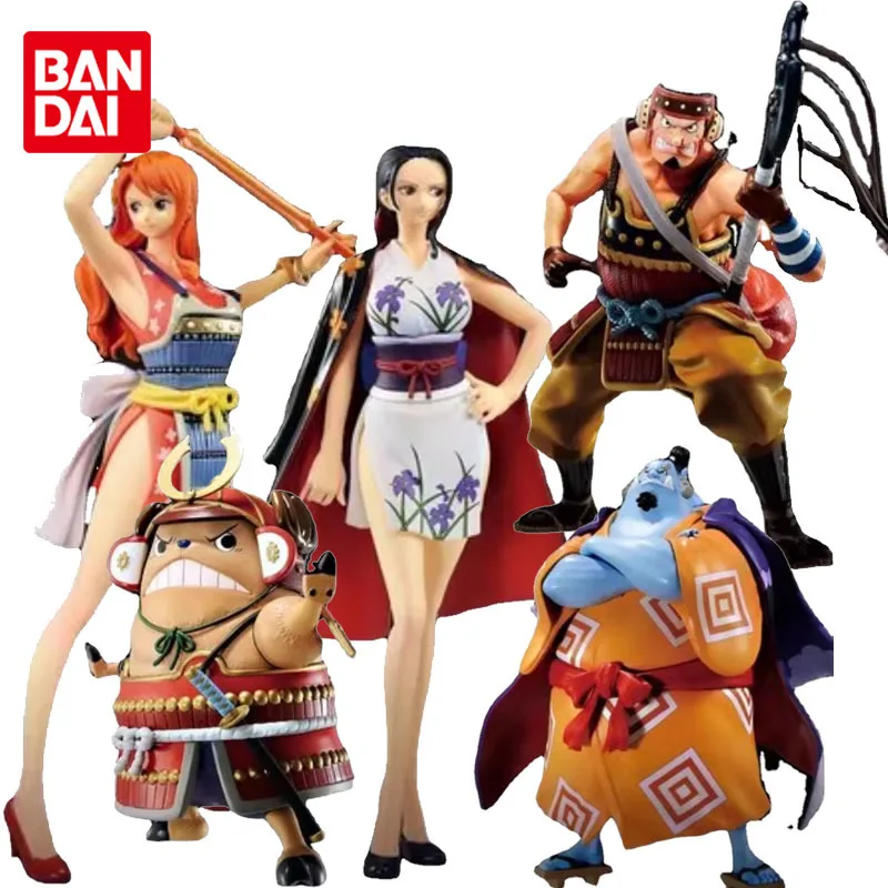 

Bandai Original ONE PIECE Vol.100 Anniversary Luffy Sanji Zoro Chopper Nami Anime Action Figures Toys for Boys Girls Kids Gift