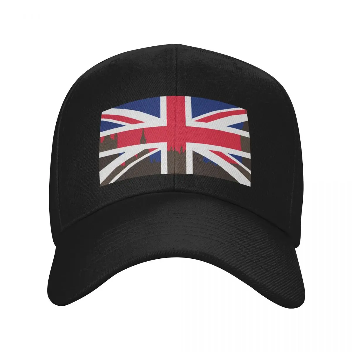 Union Jack - Houses of Parliament Baseball Cap hiking hat black Luxury Woman Men's