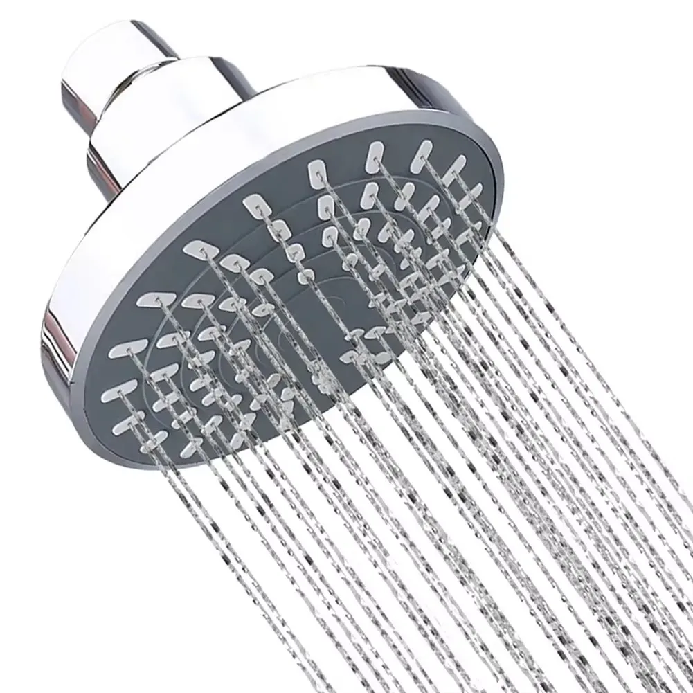 

High Pressure Chrome Shower Head Sprayer Adjustable Rainfall Wall-Mounted Bathroom Fixture Faucet Bathroom Accessories