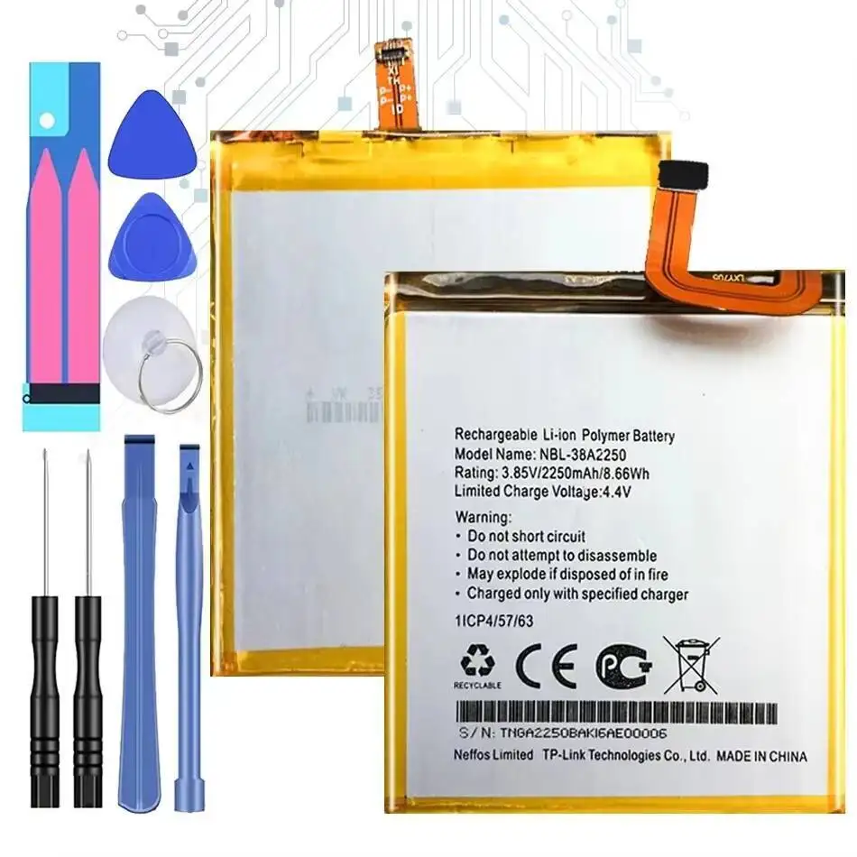 

Для TP-Link Neffos X1 32 ГБ легкий аккумулятор для мобильного телефона емкостью 2250 мАч надежное питание Nbl-38A2250