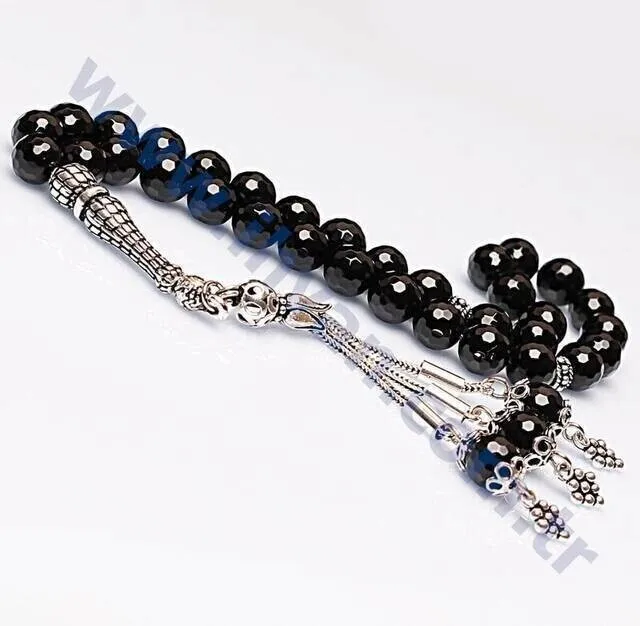 

IQRAH Onyx Stone Rosary (925 SETTING SILVER)