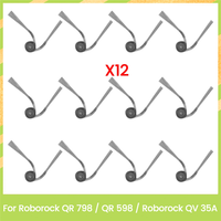 A24R 12PCS Replacement Parts Washable Side Brush For Roborock QV 35A / QR 598 / QR 798 Vacuum Cleaner Accessories
