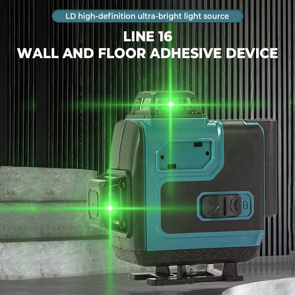 

Portable Infrared Level Automatically Levels 16 Lines Laser Level High Precision Small Highlight Level Outdoor Strong Light