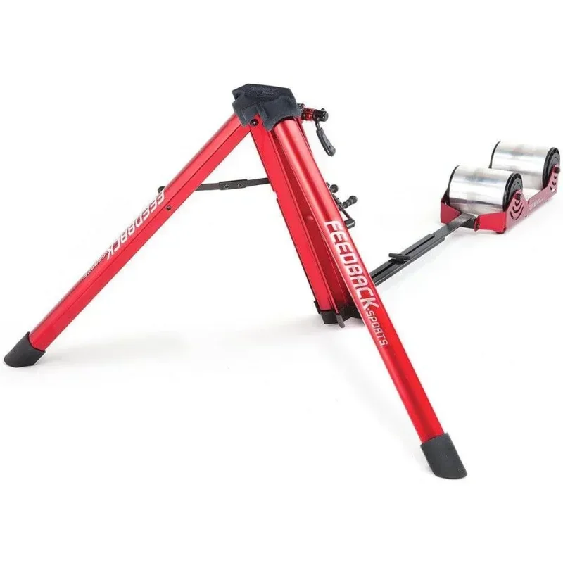 QWFeedback Sports Omnium Over-Drive Portable Bike Trainer with Travel Bag,Red