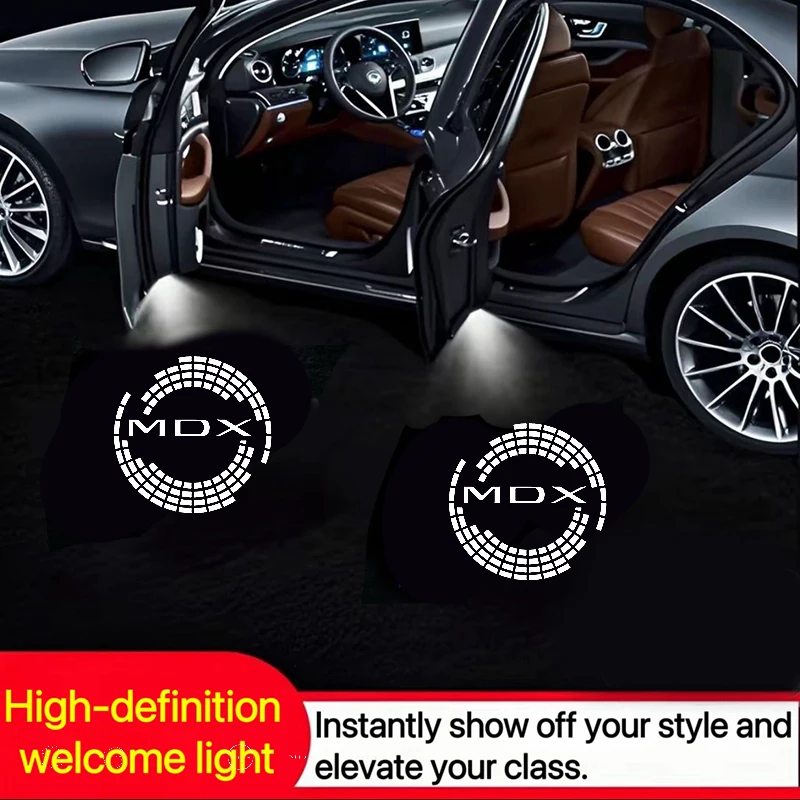 

2PCS HD LED Car Door Projector Welcome Logo Ghost Shadow Light For Acura MDX RDX RLX ZDX TLX TL TSX Car Accessories Interior