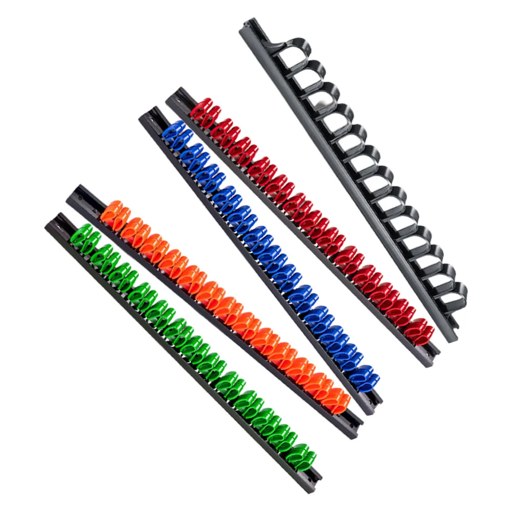 Screwdriver Organizer ABS Wall Mount Plastic Wrench Screwdriver Organizer Rail Rack Storage Holder Hand Tools Parts