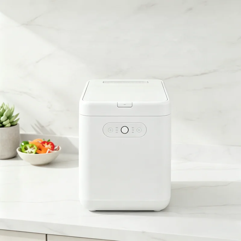 2.8L Mini Electric Stainless Steel Household Kitchen Food Waste Composter with Multigrind Technology Odorless Composting Machine
