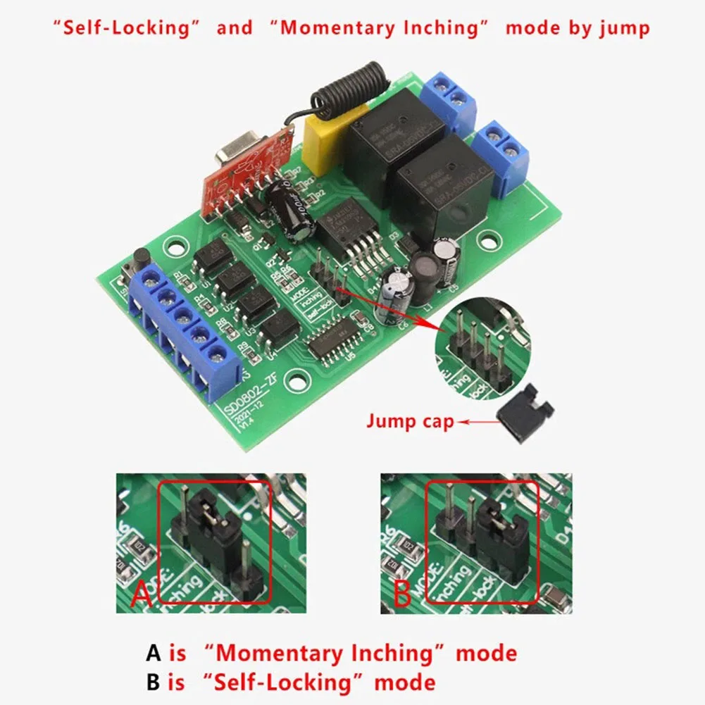 Motor Controller 6V 12V 24V DC Motor Forward Reverse Controller Board With Remote Limit Switch Support Max 20A Current
