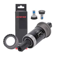 GINEYEA BB73-68 mm Soporte inferior cónico cuadrado, rodamiento sellado, eje de acero al carbono para MTB/bicicleta plegable (103-126 mm)