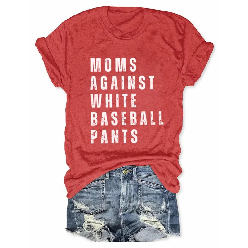 HOT Women's Baseball Print T-Shirts Summer O Neck Tops Short Sleeve Casual Tees