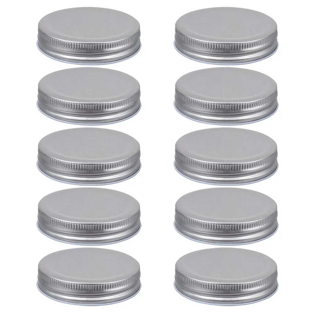 

10pcs Mason Jar Lids Wide Mouth Regular Canning Covers Tinplate Sealing Reusable Sturdy Practical Home Storage