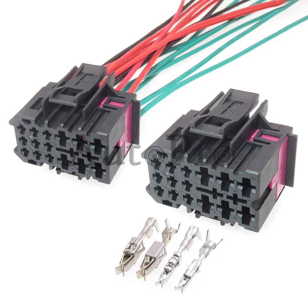 

1 комплект, 15 отверстий 1J0 962 615 1J 0962615 Разъем кабеля автоматического ЭБУ в сборе переменного тока с терминалом, разъем автомобильной компьютерной платы для VW