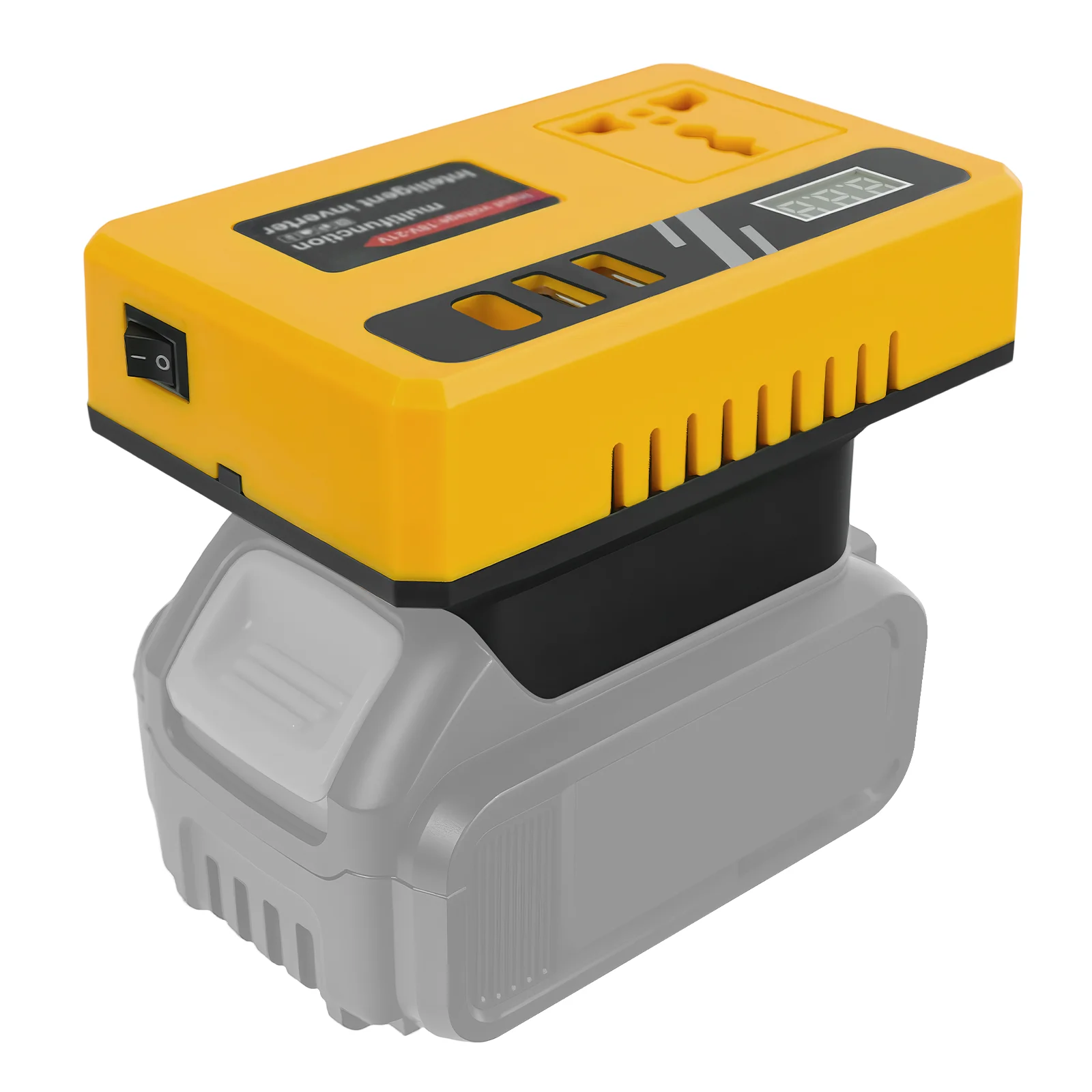 Power Inverter for Dewalt 20V Battery DC 20V to AC 110-220V Battery Inverter Portable Power Station Generator Charger Adapter