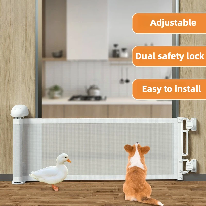 

Выдвижные ворота для домашних животных высотой 45 см — защитный забор без сверления с конструкцией, предотвращающей среды, простой в установке барьерный корпус для собак