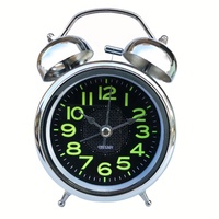 Vintage Light Battery Alarm Clock Smart Bell Retro Kids Silent Luminous Alarm Table Bedside Desk Clock