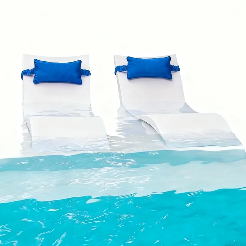Floating bed fiberglass S-shaped ergonomic lounge chair, UV resistant, customizable bend cutting service, the ultimate choice