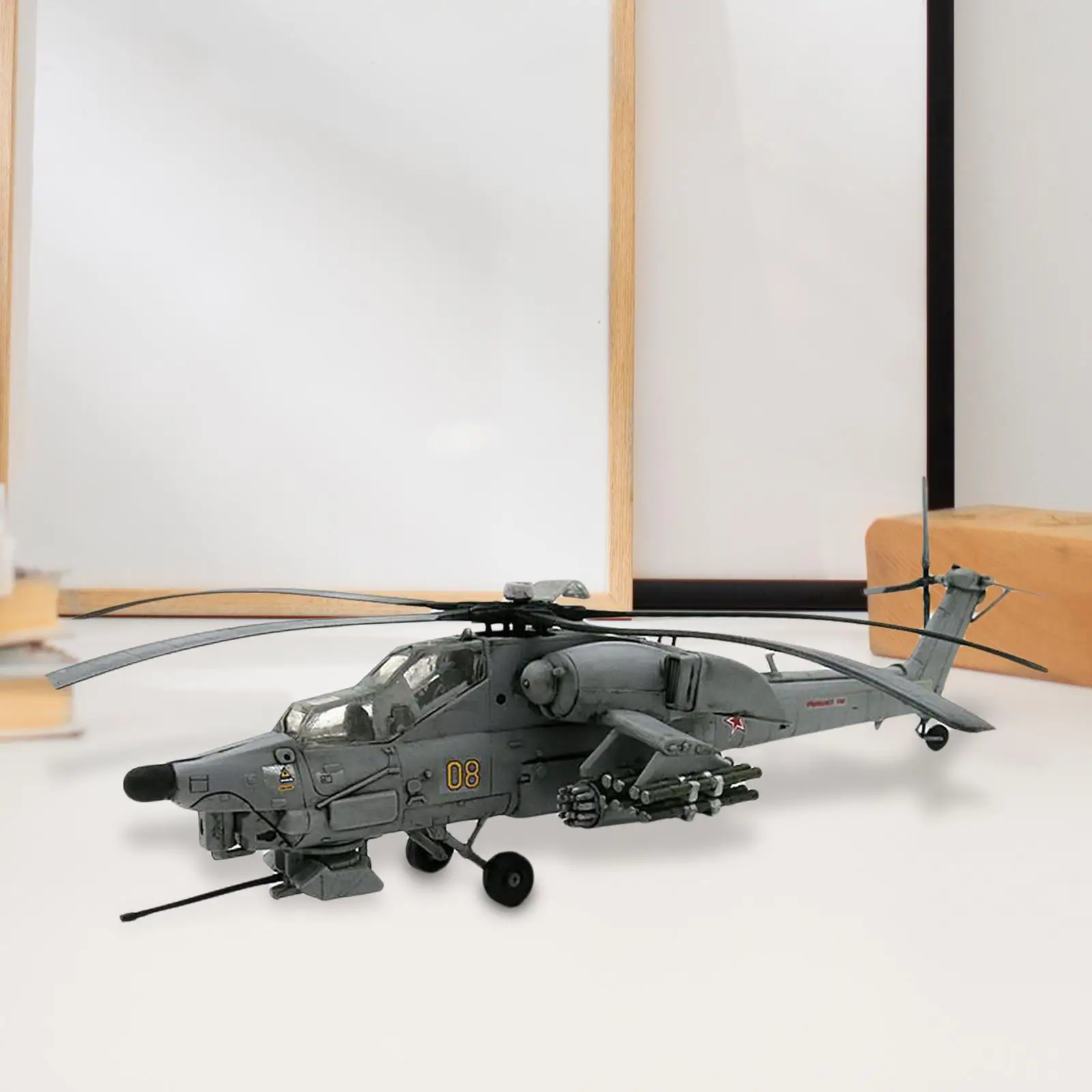 1/72 DIY Mi 28 Havoc Anti Tank Helikopter Model Stevig Miniatuur Plastic Speelgoed