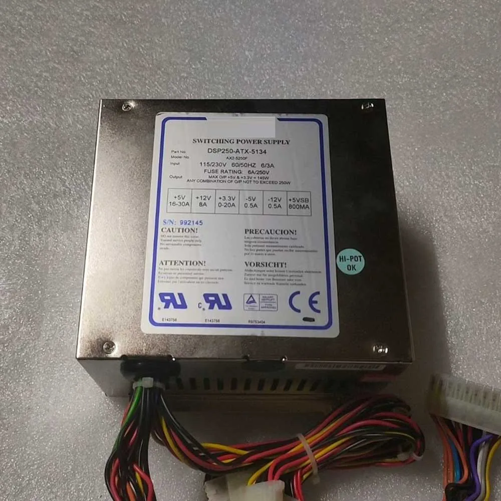 Fuente de alimentación industrial DSP250-ATX-5134