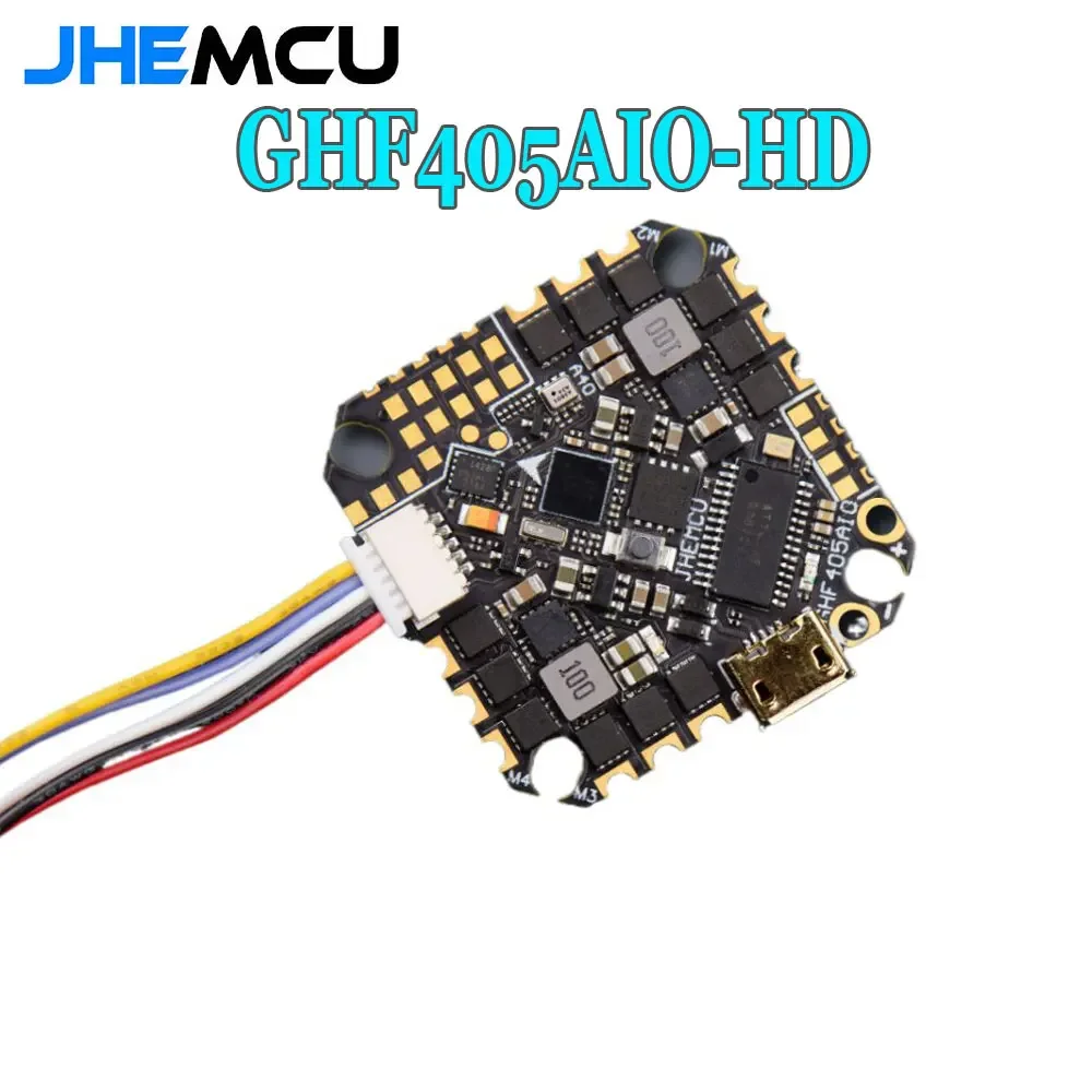 

JHEMCU GHF405AIO-HD Betaflight F405 OSD Flight Controller With 40A ESC PWM Dshot600 2-6S for Toothpick RC FPV Racing Drone