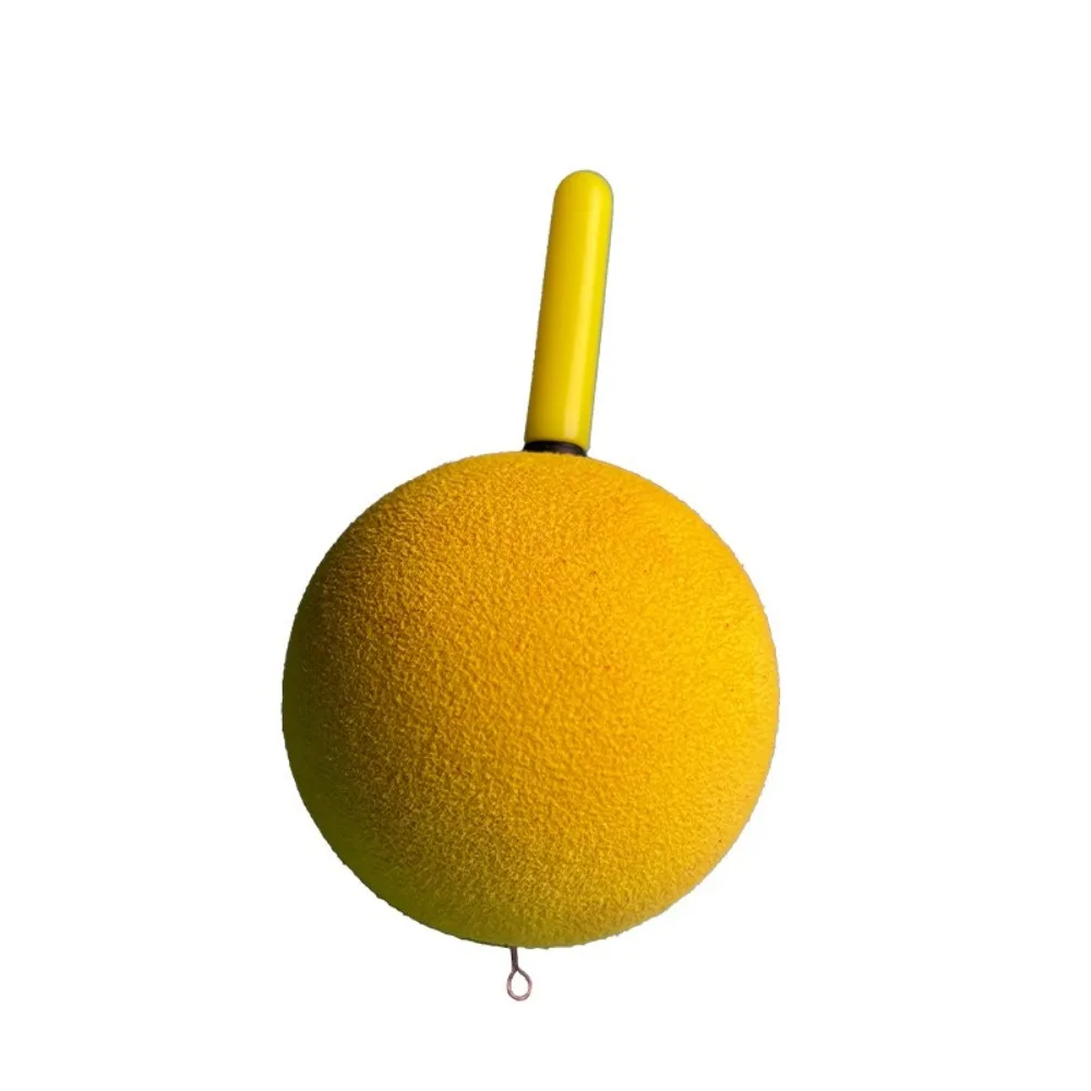 Ball Shaped Biting Hook Float Eye-Catching High Gloss Discoloration Water Float Plastic Material Illuminated