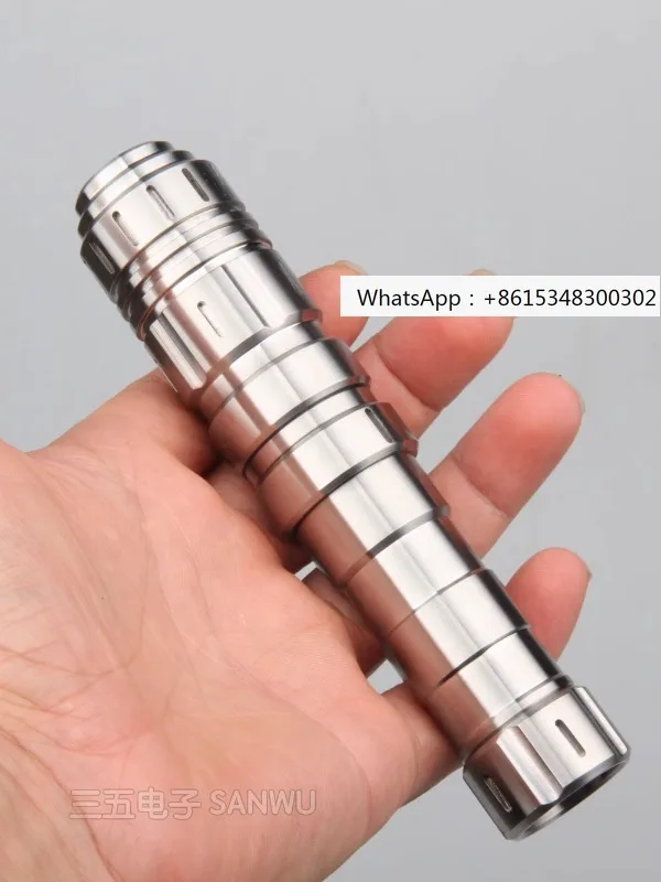 Stainless steel dual magnetic control small diamond 18350 laser survival indicator pen magnetic ring adjustable power