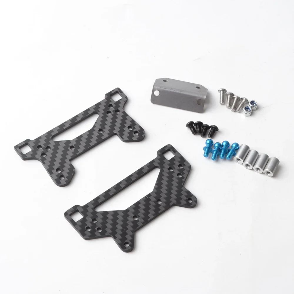 Carbon Fiber Front Rear Shock Tower/Damper Stay for Tamiya TA02 TA02W TA02S TA02SW