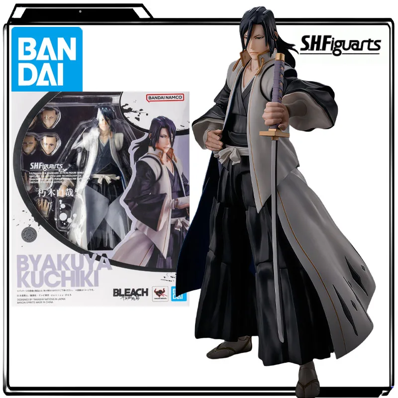 

Bandai Genuine S.H.Figuarts Anime Figure Byakuya Kuchiki 155mm Action Figure Toys for Boys Kids Gift Collectible Model Ornaments