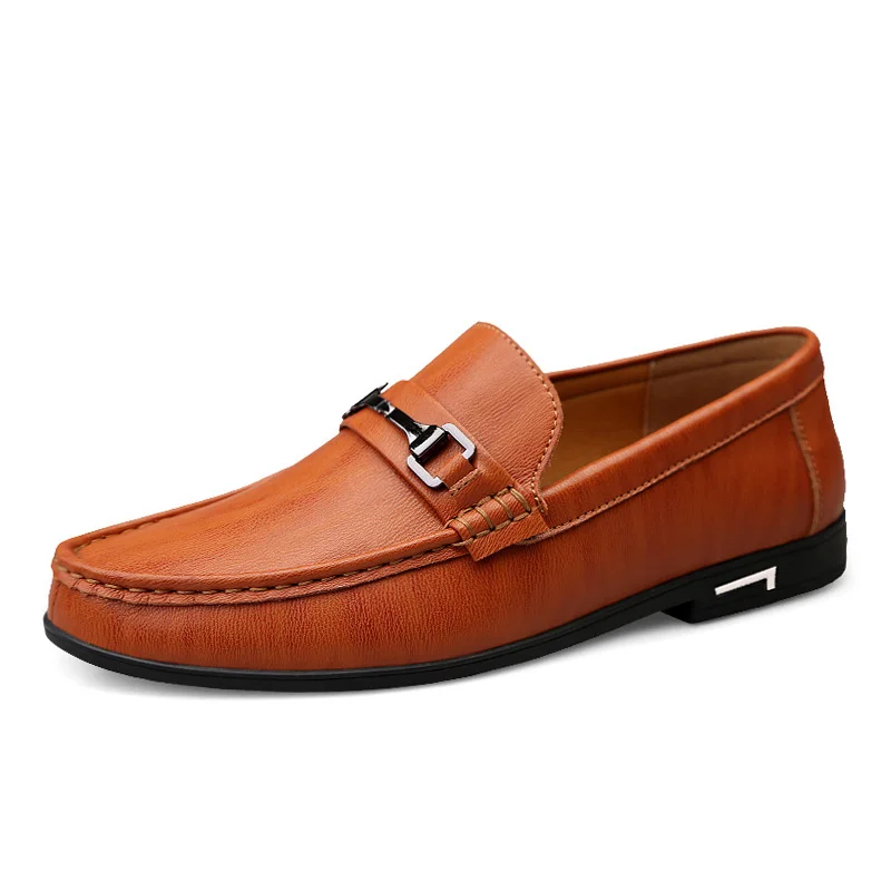 Spring Autumn Men Casual Luxury Leather Men\'s Loafers Lofer Shoes Loafer Loffers Slip-On Mocasines Hombre Dropshipping