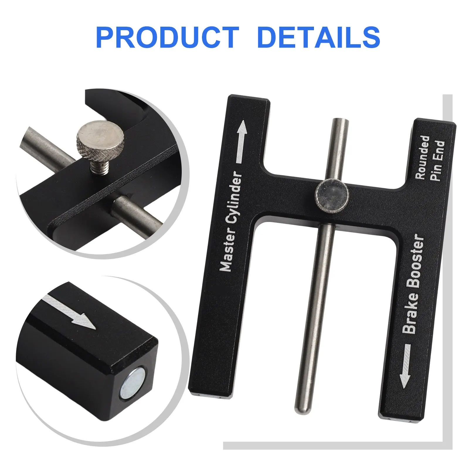 

For Brake Repair 86.8 * 66.8mm Power Brake Booster Tool Push Rod Tool Accurate Measurement Features Efficient Operation Design
