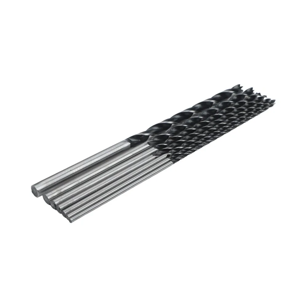 

7pcs Drill Bit Long Wood Drill Bit Set 4-12mm Spiral Brad Point Bits 300mm Length For Deep Drilling Woodworking Tools Parts