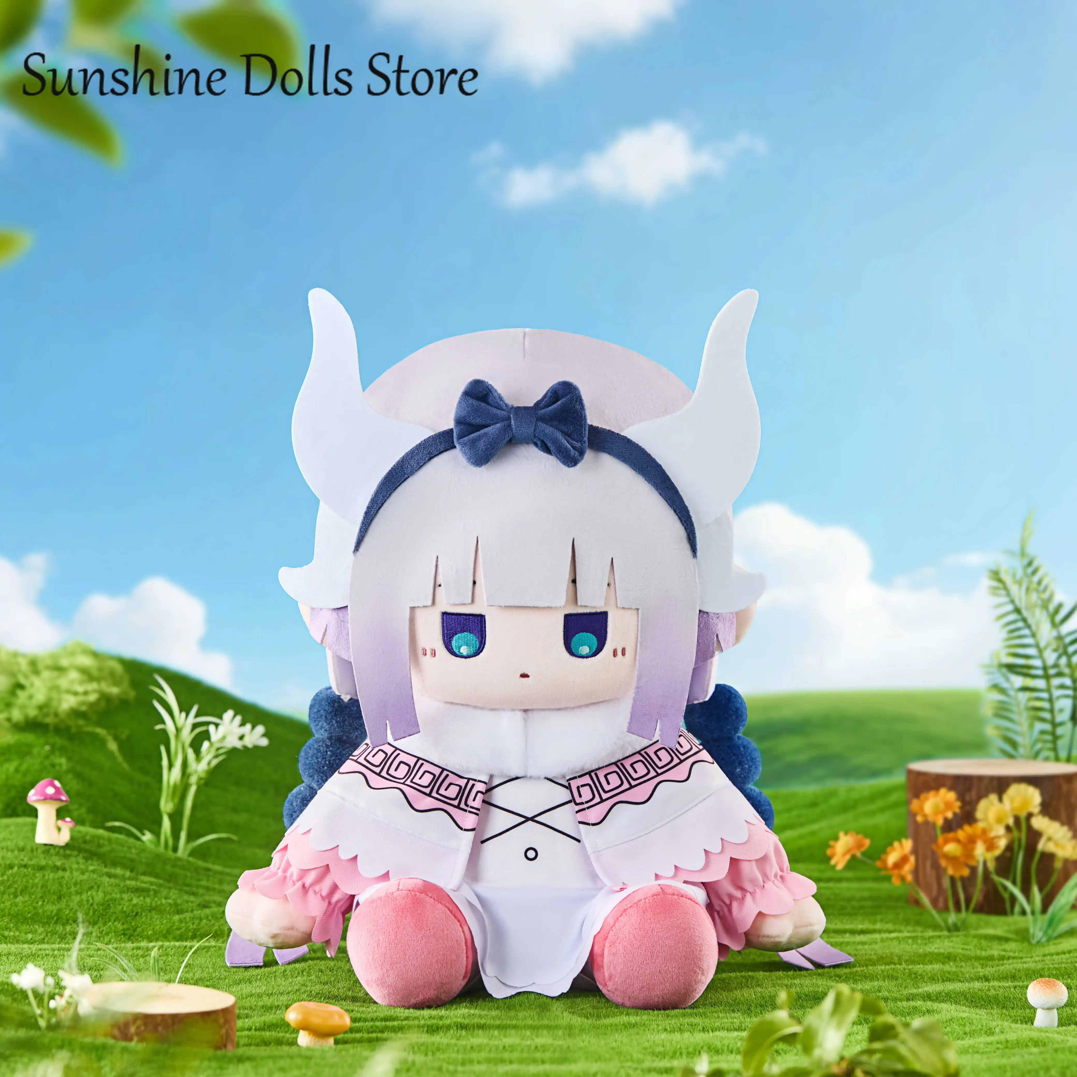 30 سنتيمتر الرسوم المتحركة الرسمية ملكة جمال كوباياشي التنين خادمة ‌   تأثيري لينة الجلوس الموقف أفخم دمية الجسم تغيير الملابس وسادة دمية محشوة