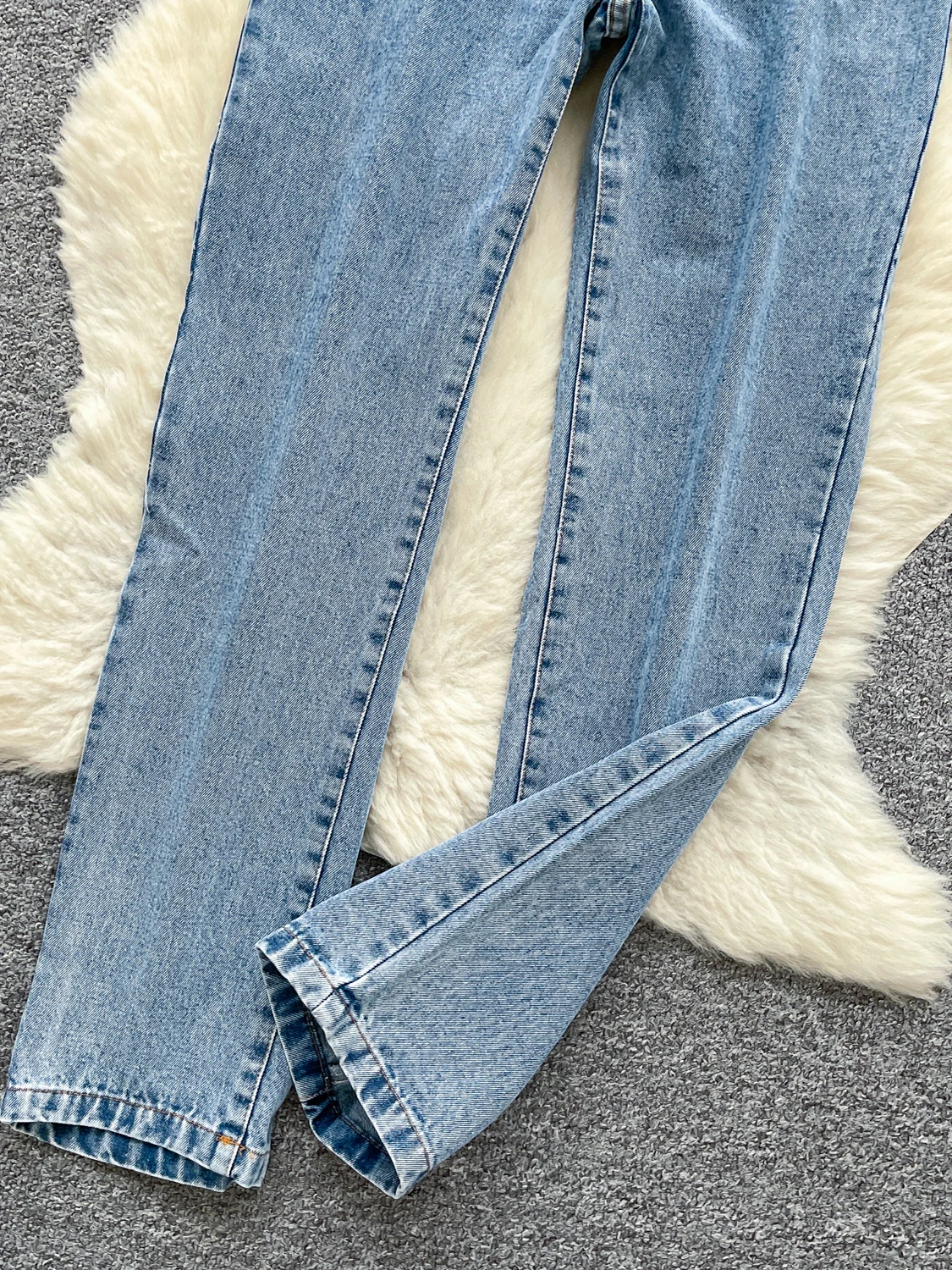 

Джинсы из джинсовой ткани в стиле ретро для американских девушек, женские осенние джинсы с вышивкой в виде сердца, утягивающие повседневные универсальные длинные брюки-карандаш