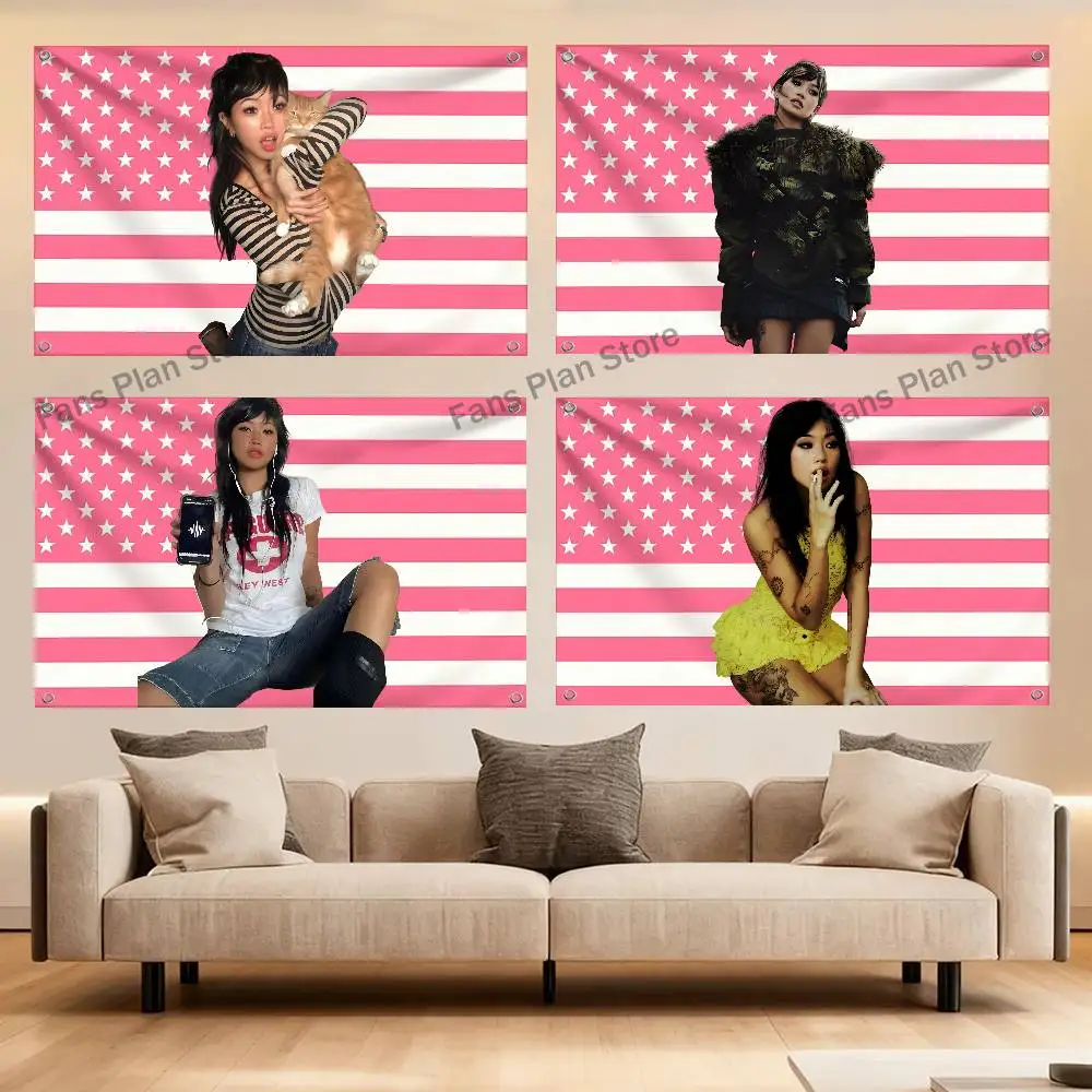 B-Beabadoobee Memories Flag Tapestry Banner For Bedroom Outdoor Living Room Restaurant Bar Wall Decor Party