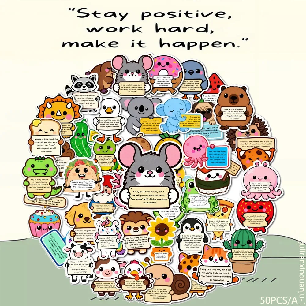 500Pcs Waterproof Fun Cute Cartoon Decals Pack for Laptop Water Bottle Phone Skateboard Collectible Stickers