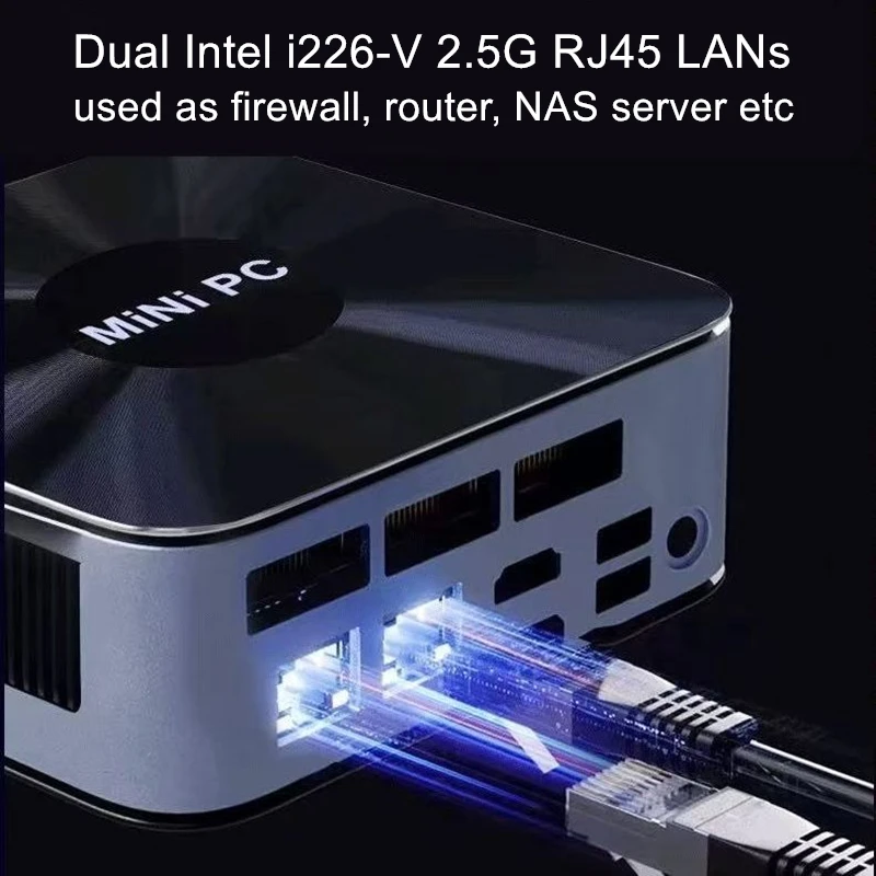 Topton Solid Nuc D17 Gaming Mini PC Intel Core i7 1365U ES Thunderbolt 4 2*DDR5 2*2.5G LAN Firewall Computer Windows 11 WiFi6E - view 5